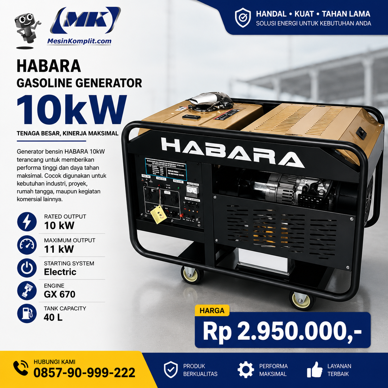 Genset Bensin Open 1...